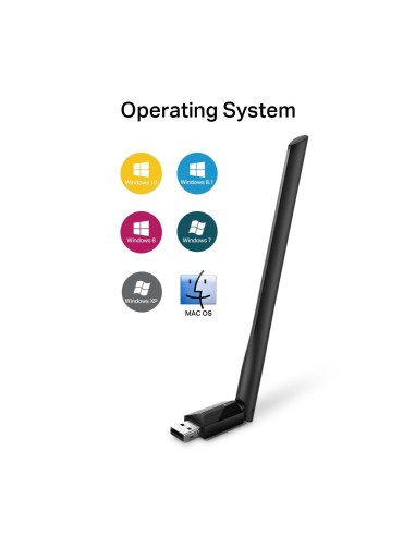 TP-Link AC600 High Gain Wireless Dual Band USB Adapter Interno WLAN 600 Mbit s