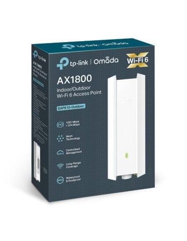 TP-Link EAP610-OUTDOOR punto accesso WLAN 1201 Mbit s Bianco Supporto Power over Ethernet (PoE)