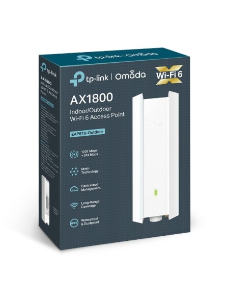 TP-Link EAP610-OUTDOOR punto accesso WLAN 1201 Mbit s Bianco Supporto Power over Ethernet (PoE)