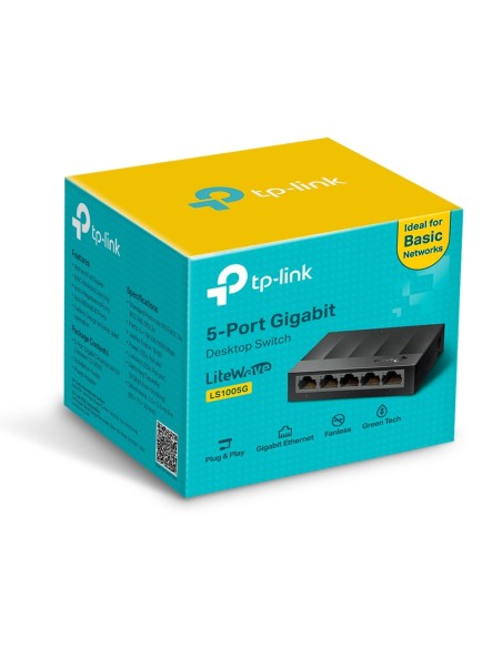 TP-Link LS1005G switch di rete Non gestito Gigabit Ethernet (10 100 1000) Nero