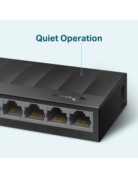 TP-Link LS1008G switch di rete Non gestito Gigabit Ethernet (10 100 1000) Nero