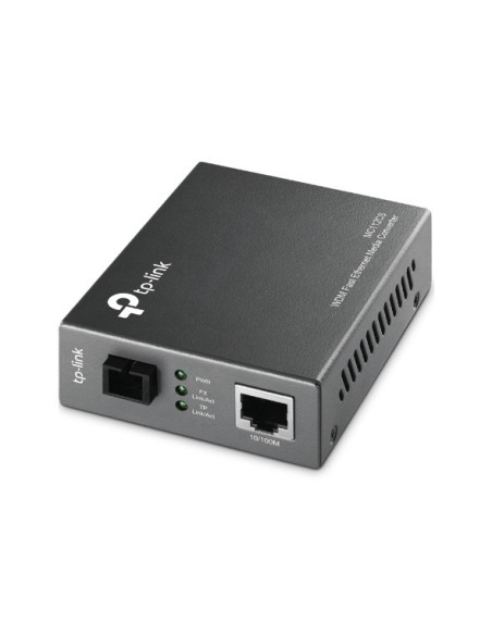 TP-Link MC112CS convertitore multimediale di rete 100 Mbit s Modalità singola Nero