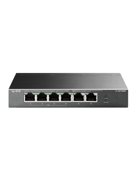 TP-Link TL-SF1006P switch di rete Non gestito Fast Ethernet (10 100) Supporto Power over Ethernet (PoE) Nero