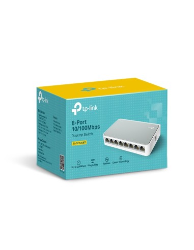 TP-Link TL-SF1008D switch di rete Non gestito Fast Ethernet (10 100) Bianco