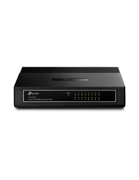 TP-Link TL-SF1016D switch di rete Fast Ethernet (10 100) Nero