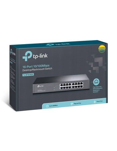 TP-Link TL-SF1016DS switch di rete Non gestito Fast Ethernet (10 100) 1U