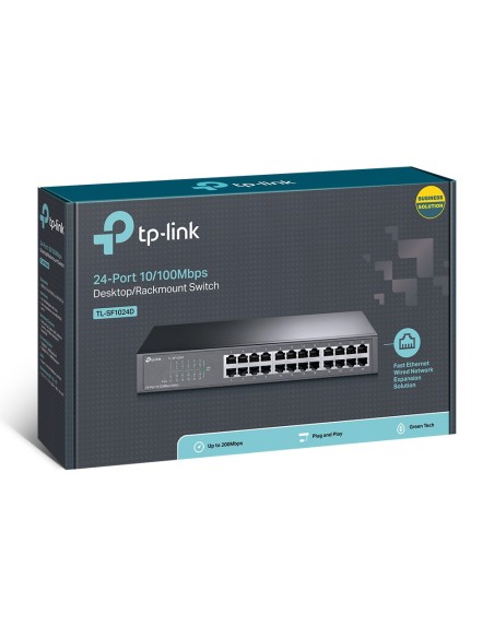 TP-Link TL-SF1024D switch di rete Non gestito Fast Ethernet (10 100) Nero