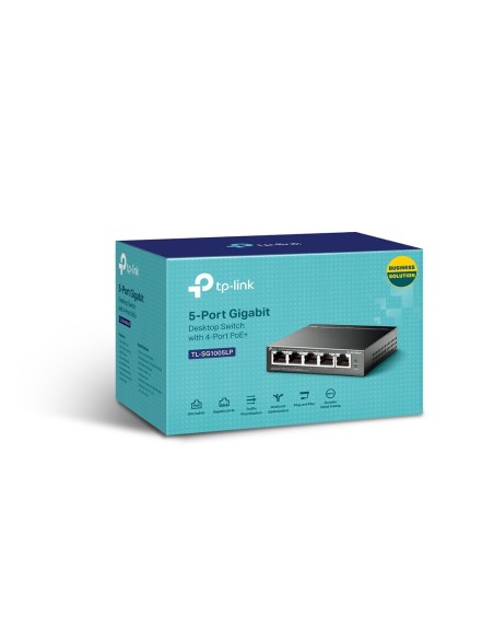 TP-Link TL-SG1005LP switch di rete Non gestito Gigabit Ethernet (10 100 1000) Supporto Power over Ethernet (PoE) Nero