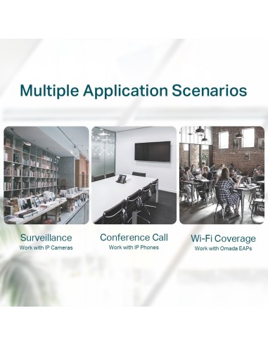 TP-Link TL-SG1005P switch di rete Non gestito Gigabit Ethernet (10 100 1000) Supporto Power over Ethernet (PoE) Nero