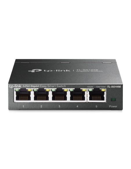 TP-Link TL-SG105E switch di rete Gestito L2 Gigabit Ethernet (10 100 1000) Nero