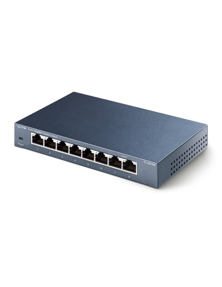 TP-Link TL-SG108 switch di rete Non gestito L2 Gigabit Ethernet (10 100 1000) Nero