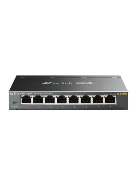 TP-Link TL-SG108E switch di rete Non gestito L2 Gigabit Ethernet (10 100 1000) Nero