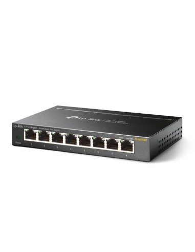 TP-Link TL-SG108E switch di rete Non gestito L2 Gigabit Ethernet (10 100 1000) Nero