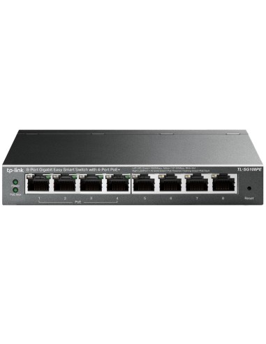 TP-Link TL-SG108PE switch di rete Non gestito L2 Gigabit Ethernet (10 100 1000) Supporto Power over Ethernet (PoE) Nero