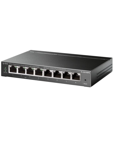 TP-Link TL-SG108PE switch di rete Non gestito L2 Gigabit Ethernet (10 100 1000) Supporto Power over Ethernet (PoE) Nero