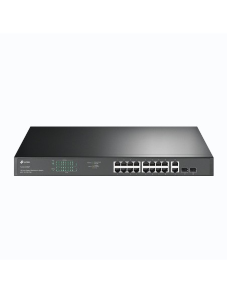TP-Link TL-SG1218MP switch di rete Non gestito Gigabit Ethernet (10 100 1000) Supporto Power over Ethernet (PoE) 1U Nero