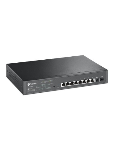TP-Link TL-SG2210MP switch di rete Gestito L2 L2+ Gigabit Ethernet (10 100 1000) Supporto Power over Ethernet (PoE) 1U Nero