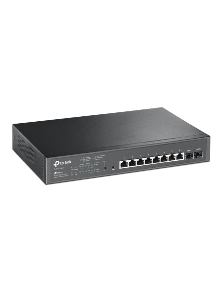 TP-Link TL-SG2210MP switch di rete Gestito L2 L2+ Gigabit Ethernet (10 100 1000) Supporto Power over Ethernet (PoE) 1U Nero