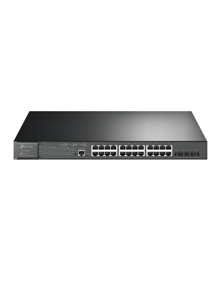 TP-Link TL-SG3428XMP switch di rete Gestito L2 L3 Gigabit Ethernet (10 100 1000) Supporto Power over Ethernet (PoE) 1U Nero