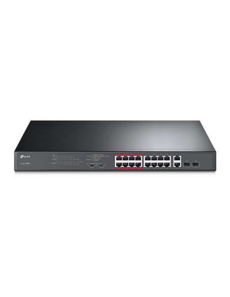 TP-Link TL-SL1218MP switch di rete Non gestito Gigabit Ethernet (10 100 1000) Supporto Power over Ethernet (PoE) Nero