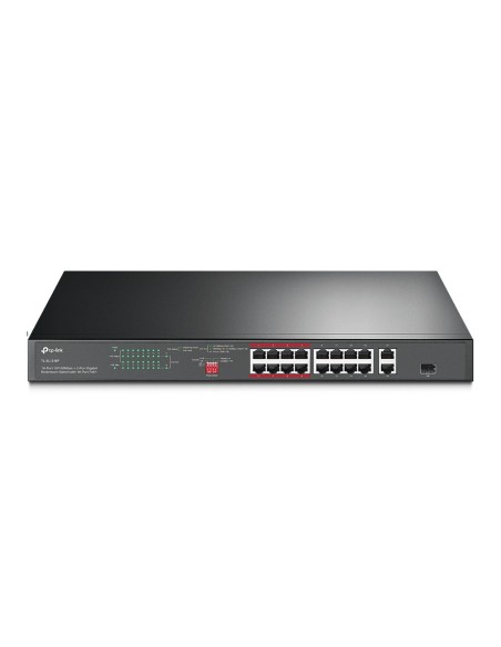 TP-Link TL-SL1218P switch di rete Non gestito Gigabit Ethernet (10 100 1000) Supporto Power over Ethernet (PoE) 1U Nero