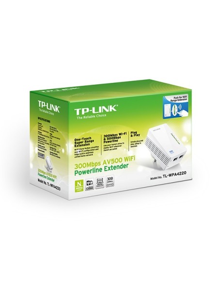 TP-Link AV500 300 Mbit s Collegamento ethernet LAN Wi-Fi Bianco 1 pz