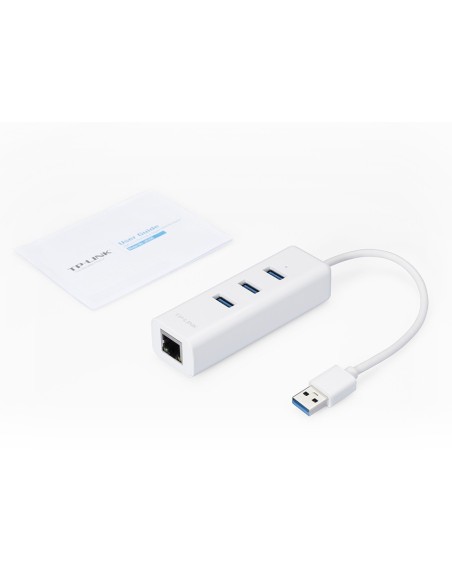 TP-Link UE330 hub di interfaccia USB 3.2 Gen 1 (3.1 Gen 1) Type-A 1000 Mbit s Bianco
