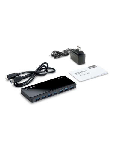 TP-Link UH700 hub di interfaccia USB 3.2 Gen 1 (3.1 Gen 1) Micro-B 5000 Mbit s Nero