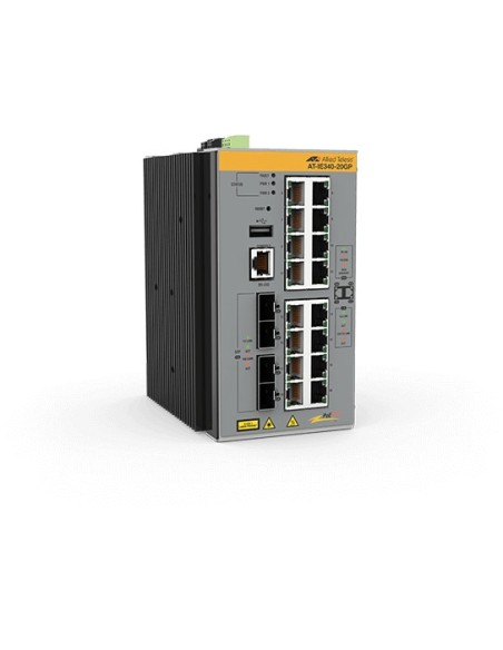 Allied Telesis AT-IE340-20GP-80 Gestito L3 Gigabit Ethernet (10 100 1000) Supporto Power over Ethernet (PoE) Grigio