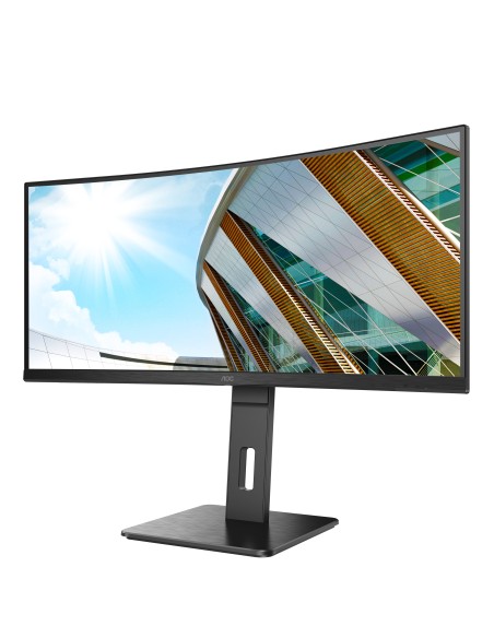 AOC CU34P2C Monitor PC 86,4 cm (34") 3440 x 1440 Pixel UltraWide Quad HD LED Nero