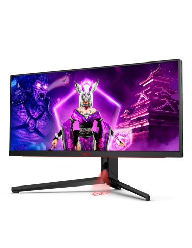 AOC AGON PRO AG344UXM Monitor PC 86,4 cm (34") 3440 x 1440 Pixel UltraWide Quad HD LED Nero, Rosso