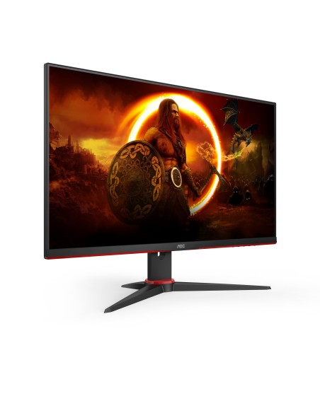AOC G2 24G2SPAE BK LED display 60,5 cm (23.8") 1920 x 1080 Pixel Full HD Nero, Rosso
