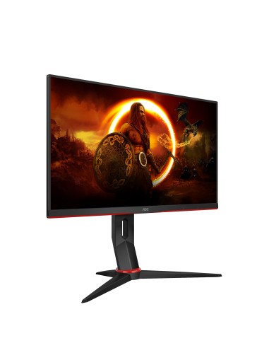 AOC 24G2SPU BK Monitor PC 60,5 cm (23.8") 1920 x 1080 Pixel Full HD Nero, Rosso