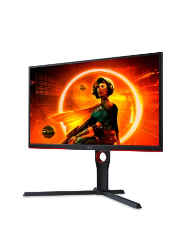 AOC 25G3ZM BK Monitor PC 62,2 cm (24.5") 1920 x 1080 Pixel Full HD Nero, Rosso