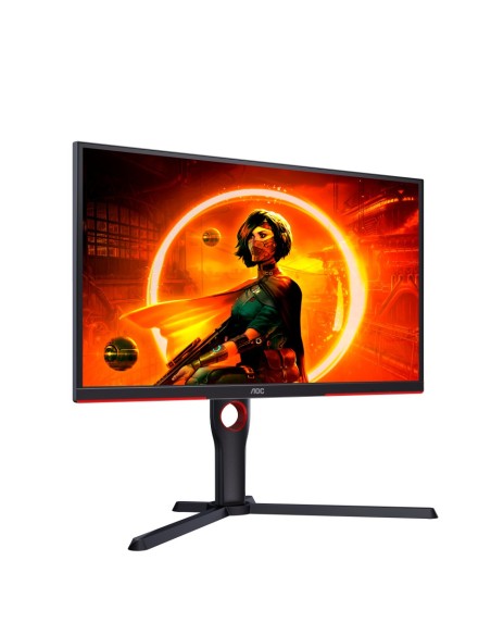 AOC 25G3ZM BK Monitor PC 62,2 cm (24.5") 1920 x 1080 Pixel Full HD Nero, Rosso