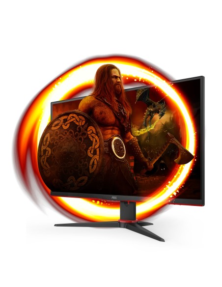 AOC G2 27G2SPAE BK LED display 68,6 cm (27") 1920 x 1080 Pixel Full HD Nero, Rosso