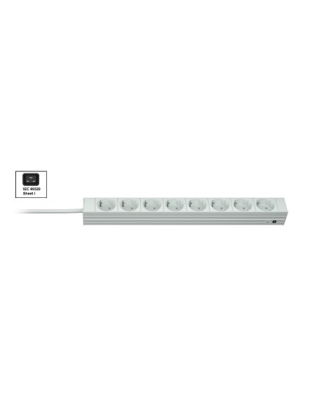 Vertiv Knürr PDU DI-STRIP, Basic, 0U 1U, ingresso IEC 60320 C20 230V 16A, uscite (8) Schuko