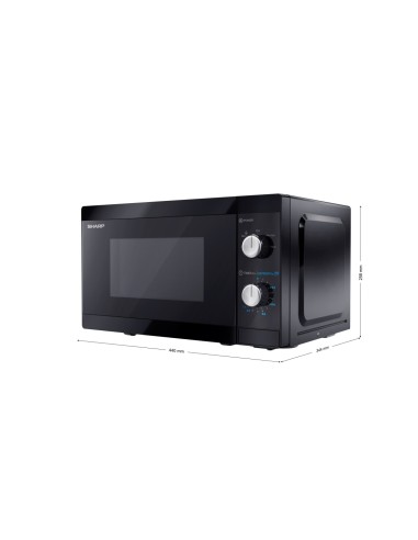 Sharp YC-MS01E-B forno a microonde Superficie piana Solo microonde 20 L 800 W Nero