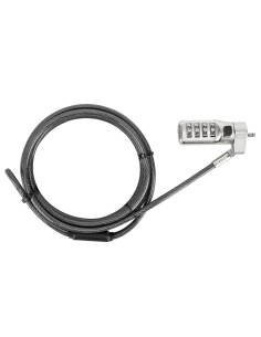 Targus ASP86RGL cavo di sicurezza Nero, Argento 1,98 m