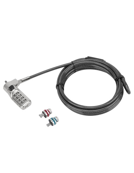 Targus ASP86RGL cavo di sicurezza Nero, Argento 1,98 m