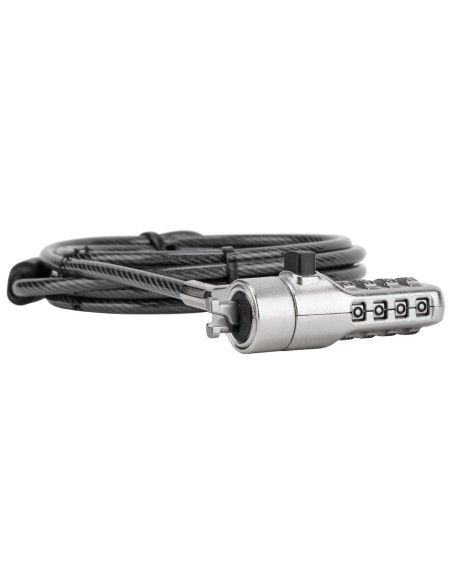 Targus ASP86RGL cavo di sicurezza Nero, Argento 1,98 m
