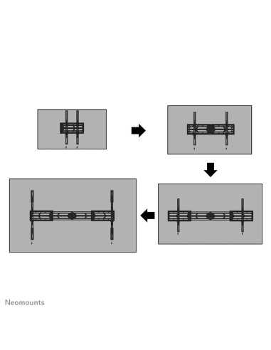 Neomounts by Newstar Select Neomounts support a parete per TV per impieghi gravosi