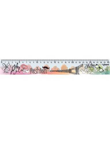 Maped RIGHELLO TATOO 30CM Righello lineare 30 mm Plastica Trasparente 1 pz
