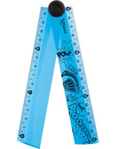 Maped RIGA CM 30 RIPIEGABILE Righello lineare 30 mm Blu 2