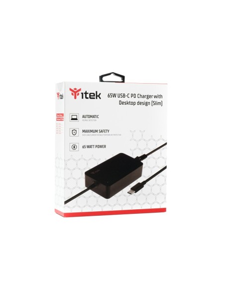 itek ITNBSDC65 adattatore e invertitore Interno 65 W Nero