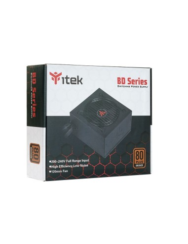 itek BD500 alimentatore per computer 500 W 24-pin ATX ATX Nero
