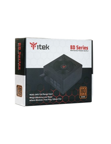 itek BD600 alimentatore per computer 600 W 24-pin ATX ATX Nero