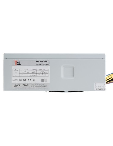 itek ITPSTFX250 alimentatore per computer 250 W 20+4 pin ATX TFX Grigio