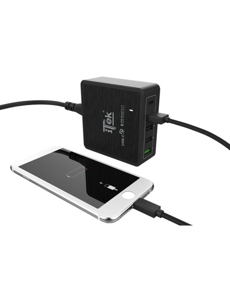 itek ITSCT4UC60 Caricabatterie per dispositivi mobili Nero Interno