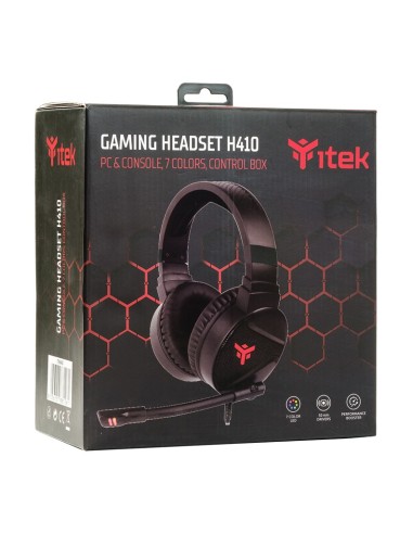 itek H410 Auricolare Cablato A Padiglione Giocare Nero
